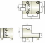 BMT60 Single Face and OD C1 Tool Holder - Okuma THL-KB4-C1-6025.4 - Cnc Tool Solutions