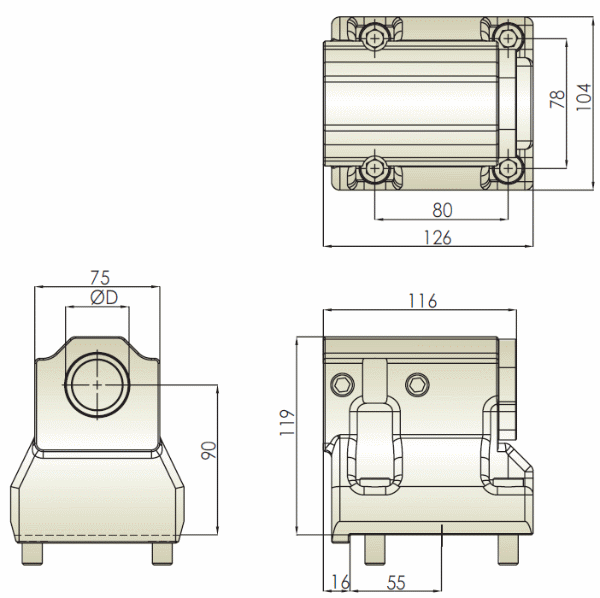 BMT60 Boring Bar Tool Holder for Okuma Hold Well