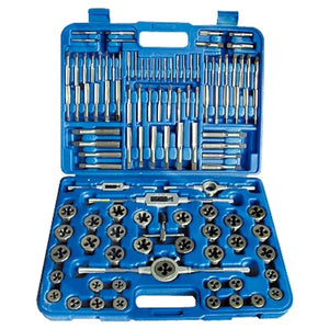 110 Piece #4-3/4'' & M6-18 High Speed Steel Tap & Die Set