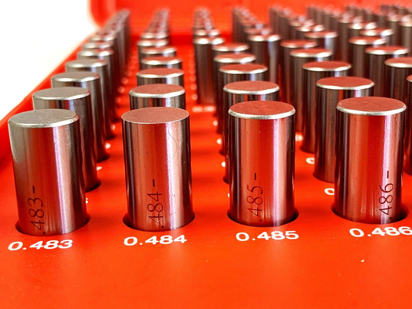 250 Piece M2 Minus Pin Gage Set .251-.500''