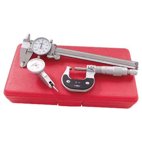 3 Piece Caliper & Micrometer & Indicator Inspection Kit
