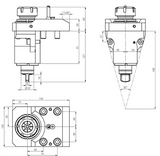ER32 X AXIS 0° RADIAL DRIVEN TOOL HOLDER