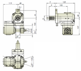 Radial Swivel Gear Hobber Tool Holder VDI50 DIN 1809 THB-T29.100-50A - Cnc Tool Solutions