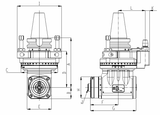 Diagram of CAT50 Multi-Block Angle Head HSK63 - AHK-CAT50-B2