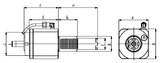 Axial Female Thread Tool Holder VDI40 - Haas THB-A12-40F - Cnc Tool Solutions