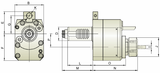 Axial Offset Live Tool Holder VDI40 DIN 5480 THB-C05.50-40B Sauter Original Clutch - Cnc Tool Solutions