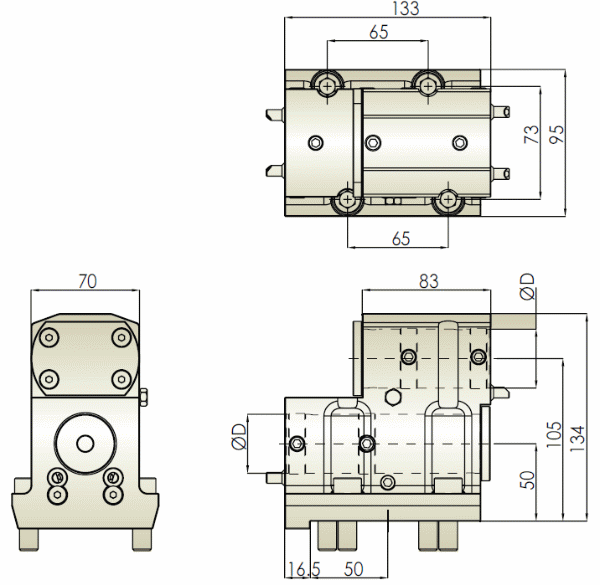 BMT60 2 Position Boring Bar Tool Holder for Okuma Hold Well