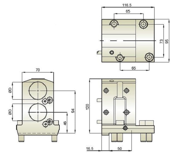 BMT60 2 Position Boring Bar Tool Holder for Okuma Hold Well